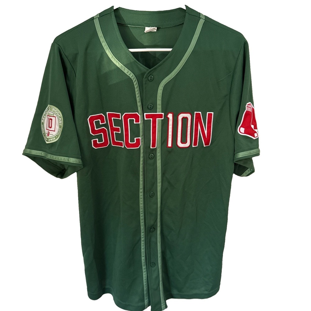 2024 Boston Red Sox SECTION 10 Podcast Fenway Park Barstool Promo Men Jersey M